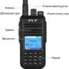 تي واي تي MD-380 لاسلكي ديجيتال/انالوج يدوي بقدرة 5 وات