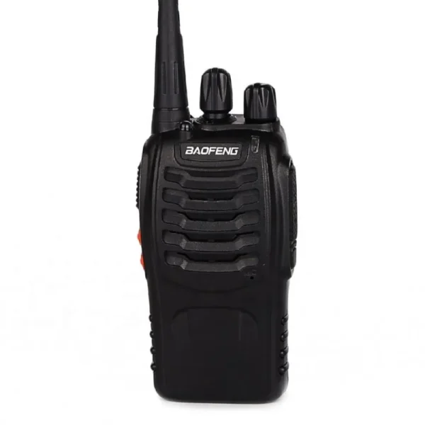 جهاز لاسلكي باوفينغ BF-888S مع تردد UHF 400-470MHz 16 مع قاعدة شحن وسماعة خلف الأذن