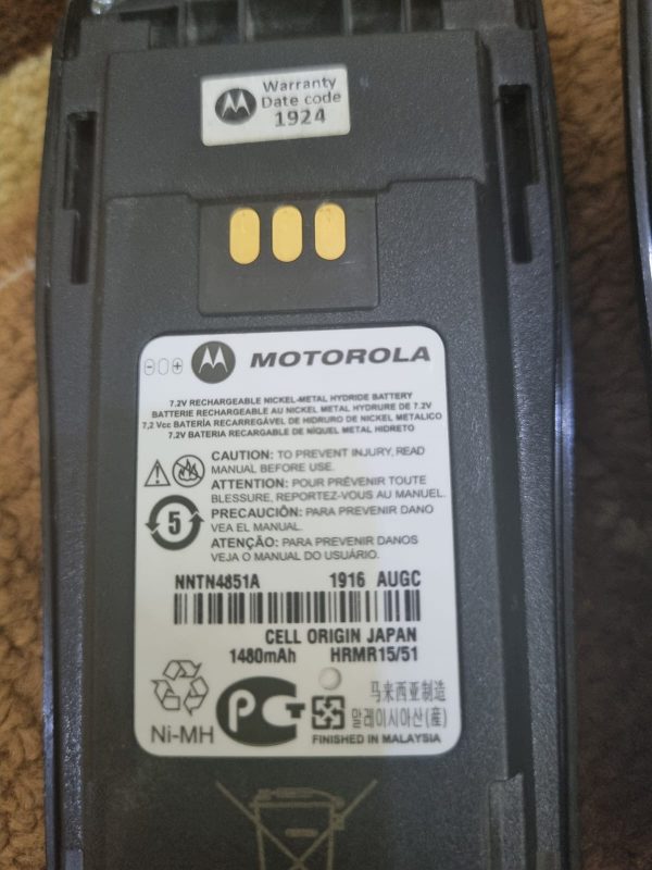Motorola NNTN4851A NiMH 1400mAh Battery for CP200 CP200d PR400 Saudi Arabia
